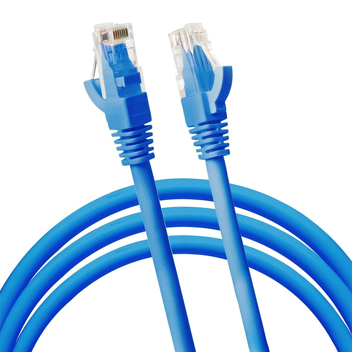 Cable de red cat. 5E, 5 metros, azul