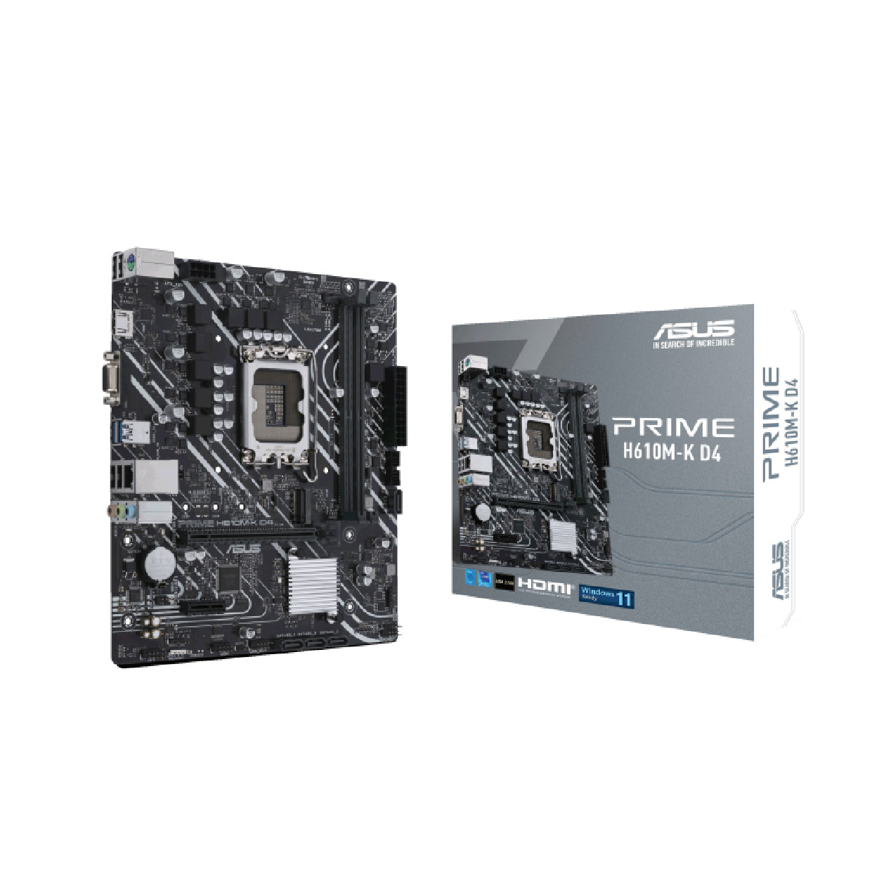 Tarjeta Madre Asus Prime PRIME H610M-K D4 Intel 12,13Th Gen Lga 1700 Matx