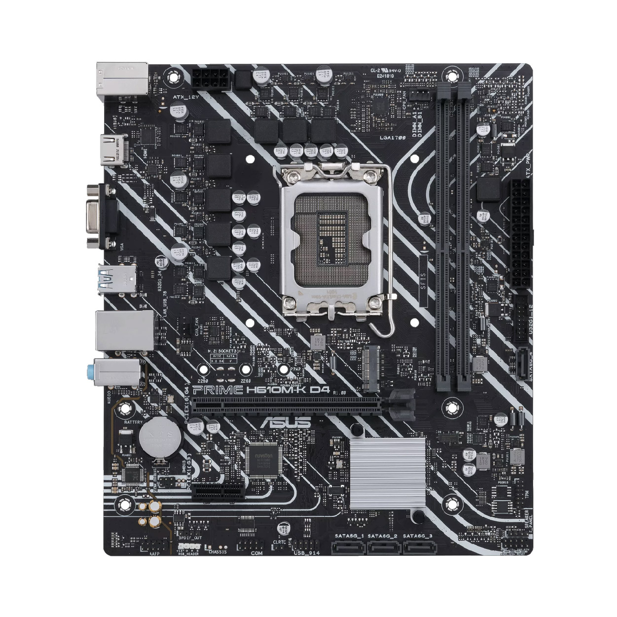 Tarjeta Madre Asus Prime PRIME H610M-K D4 Intel 12,13Th Gen Lga 1700 Matx
