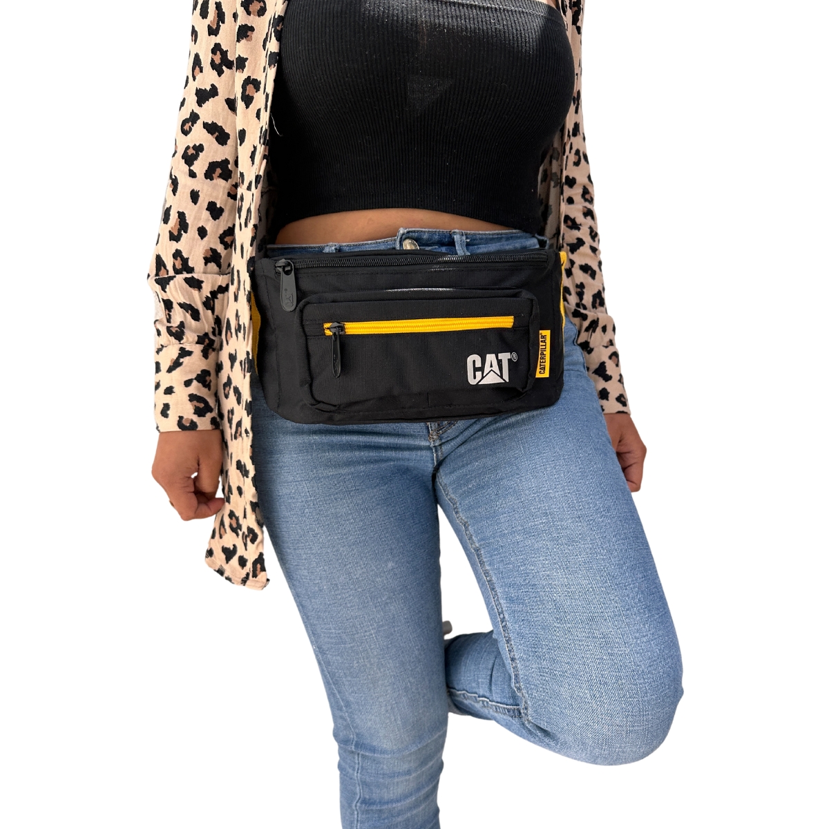 Cangurera Caterpillar Original Riñonera Unisex Resistente