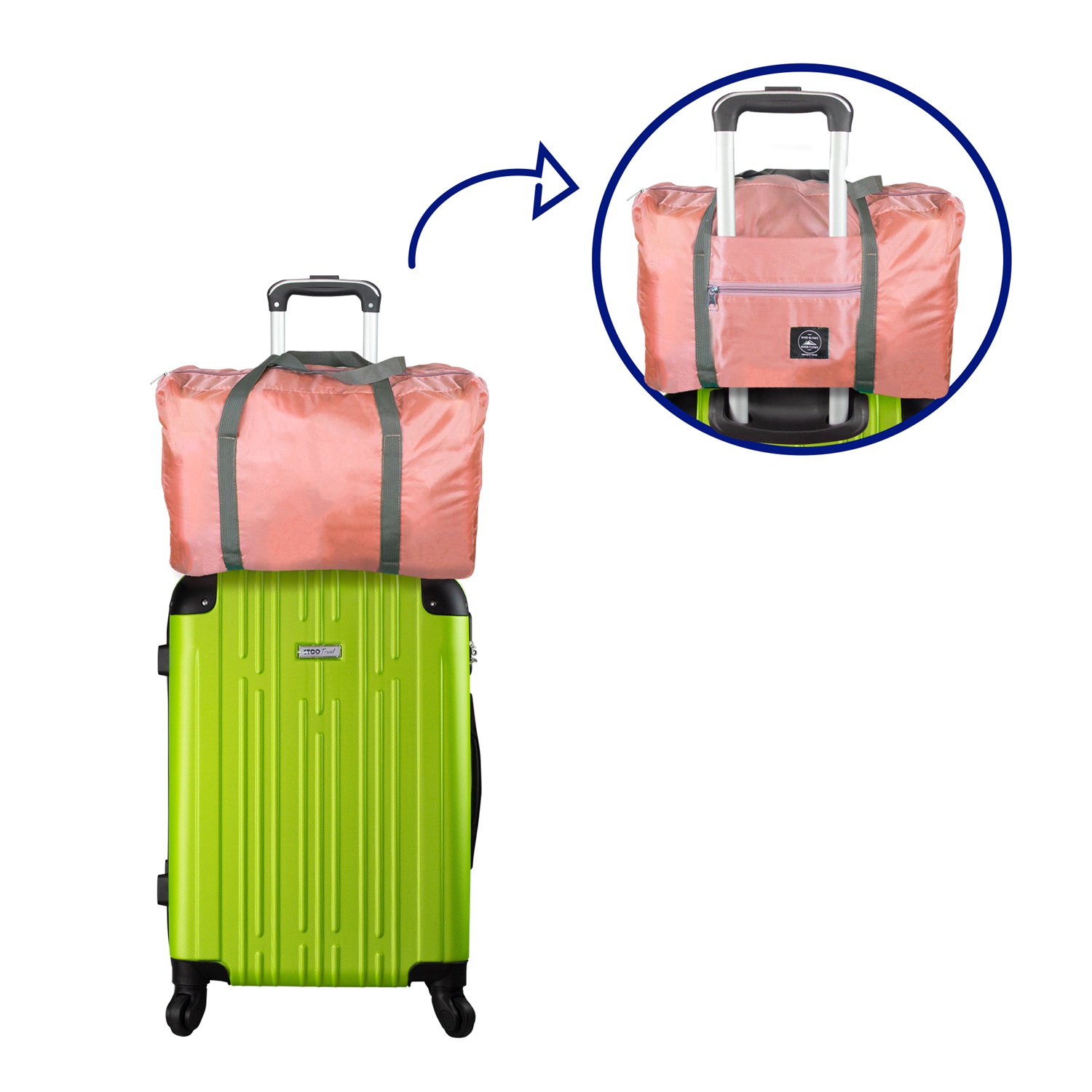 Maleta De Viaje Plegable Melón Bolsa de Mano para Avion o para Gym