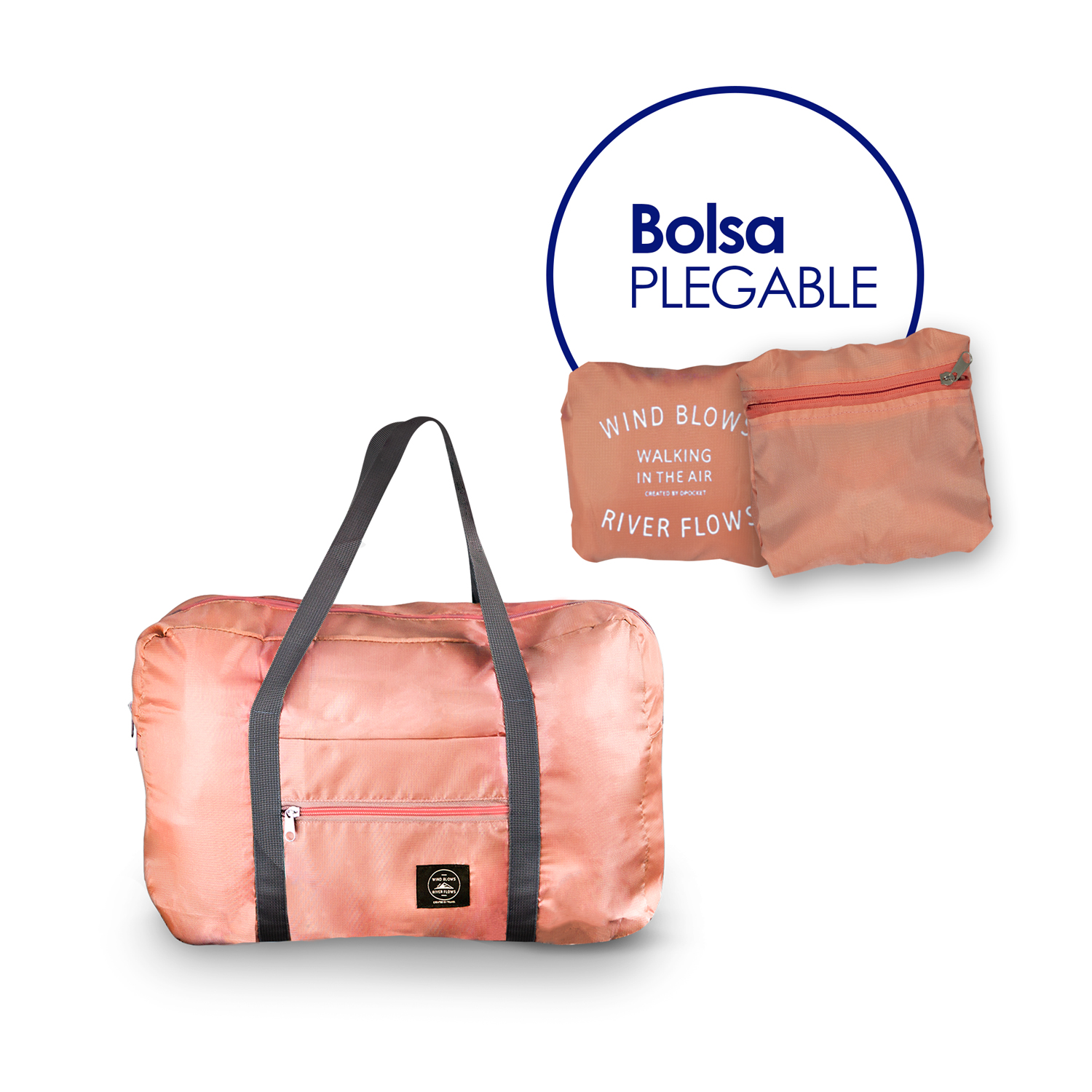 Maleta De Viaje Plegable Melón Bolsa de Mano para Avion o para Gym