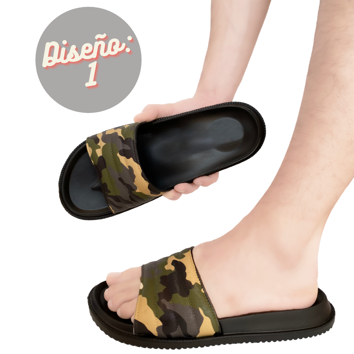 Sandalias Hombre Antideslizante Impermeables Chancla Alberca