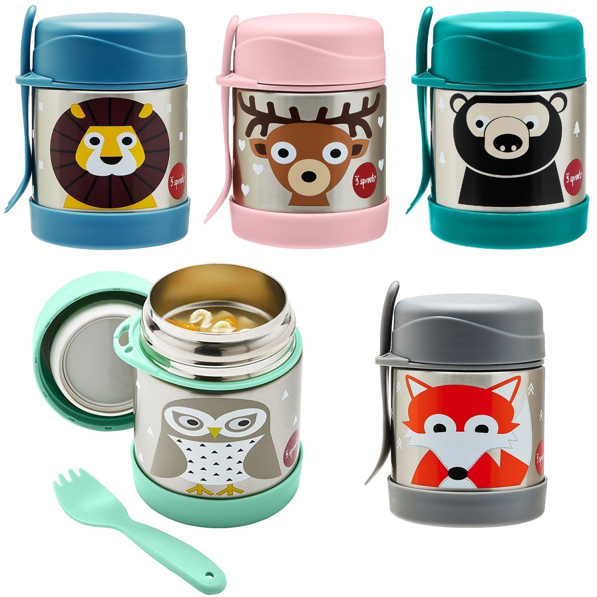 Termo Térmico Food Jar Comida Caliente Fría Búho 