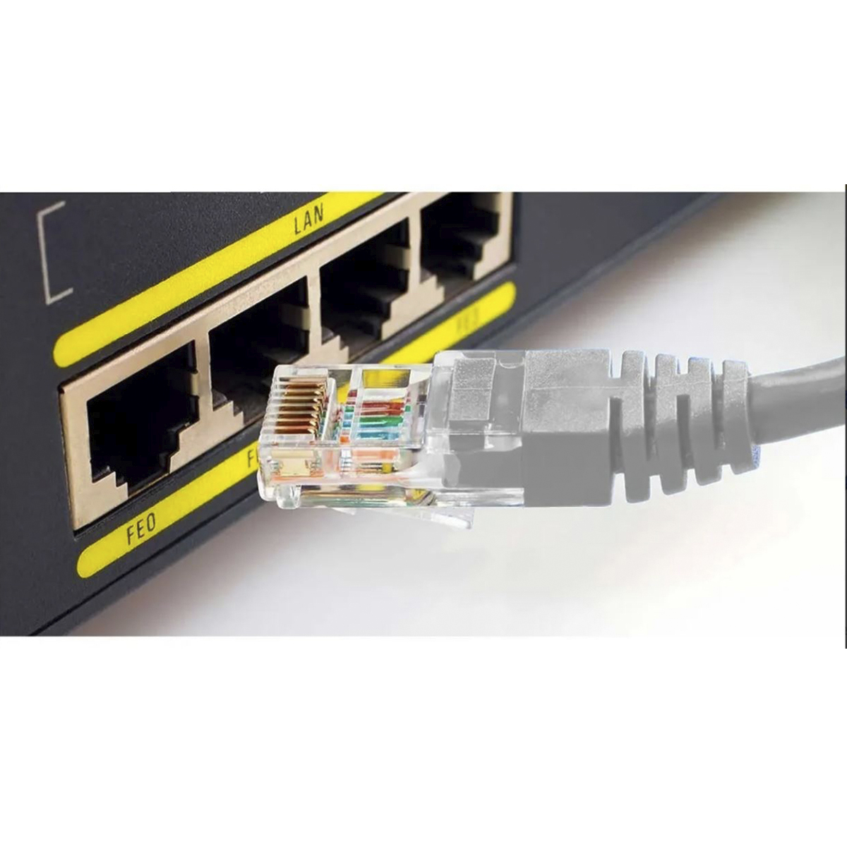 Cable Red 20 Metros Cat 6e Utp Rj 45 Ethernet Internet