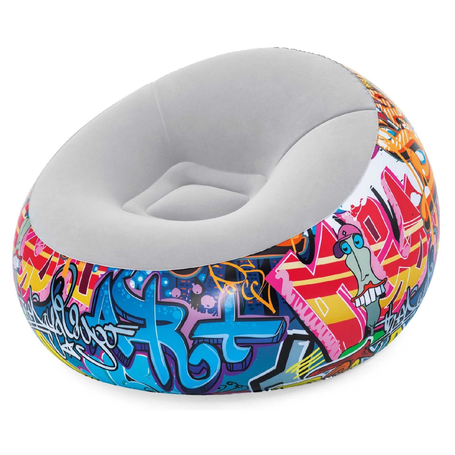 Sillon Inflable Individual Grafitti Puff Portatil Bestway 