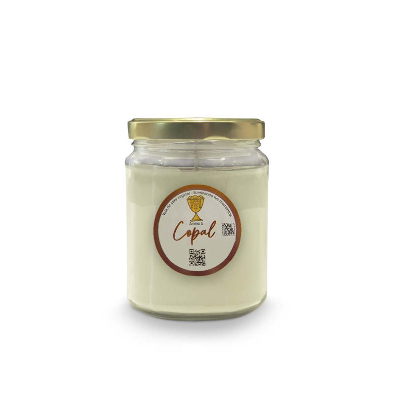 Vela Tarro Jar de Soya Con Aroma Copal