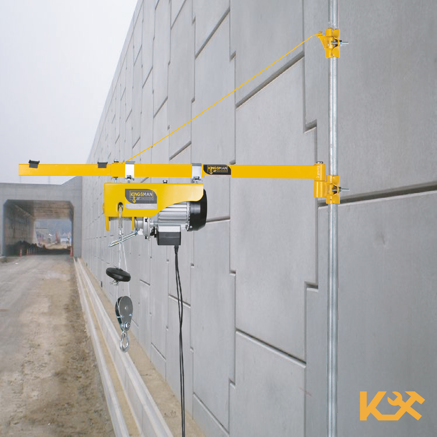 Soporte P/ Colocar Polipasto Con Giro De 180 1000 Kg 75 Cm 