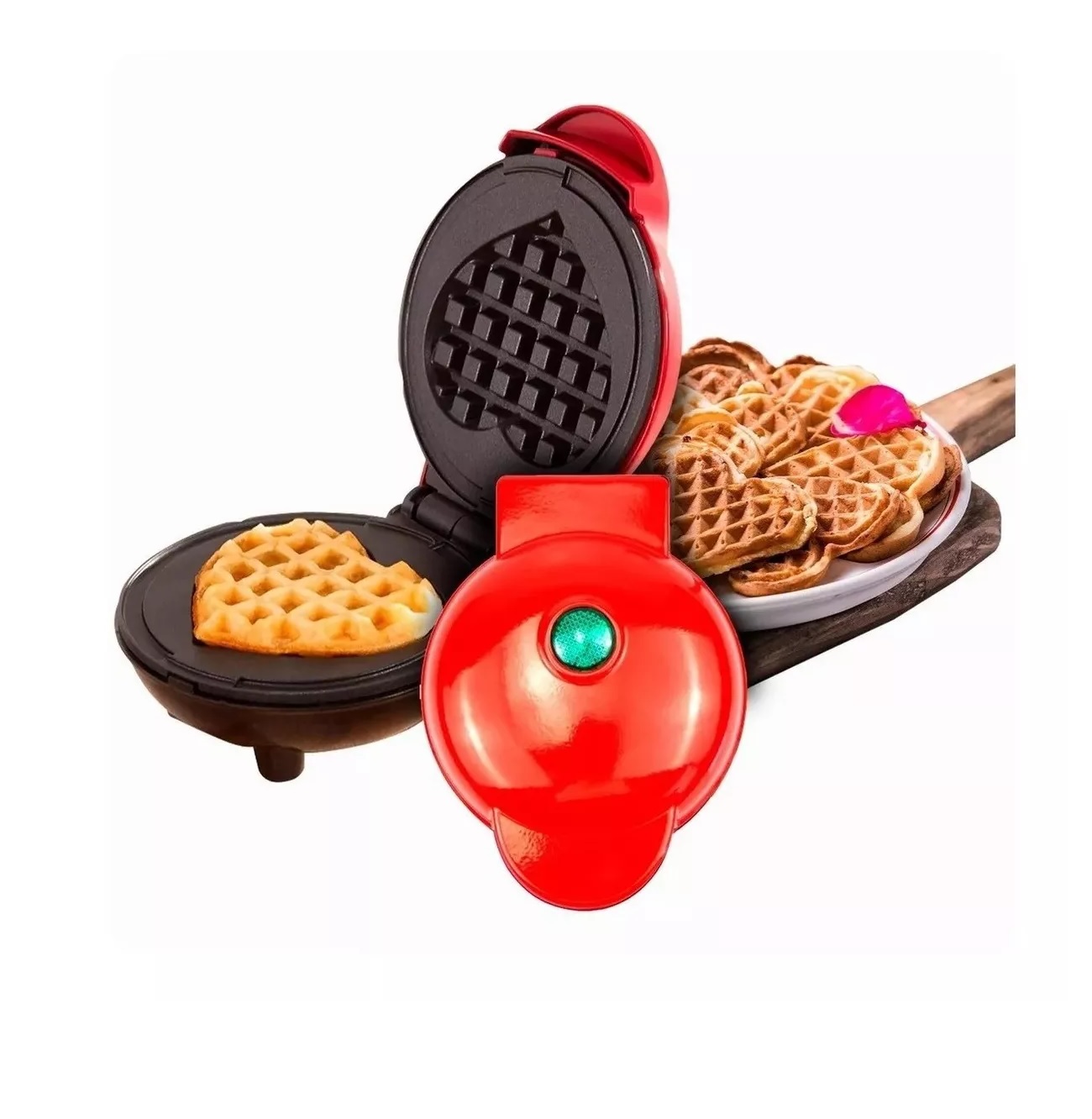 Maquina Waflera Eléctrica En Forma De Corazon