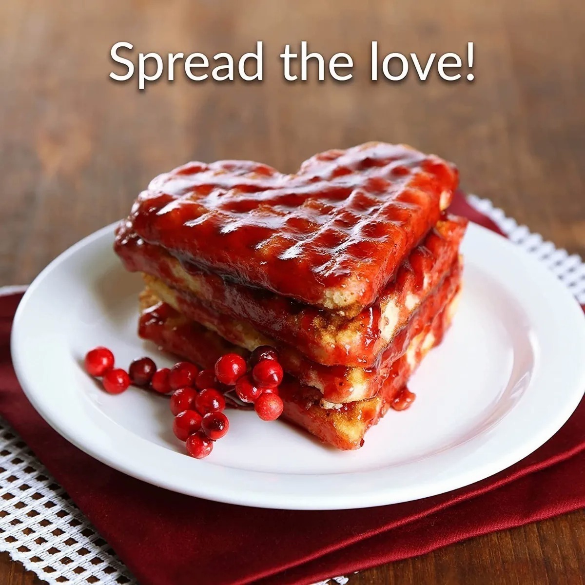 Maquina Waflera Eléctrica En Forma De Corazon