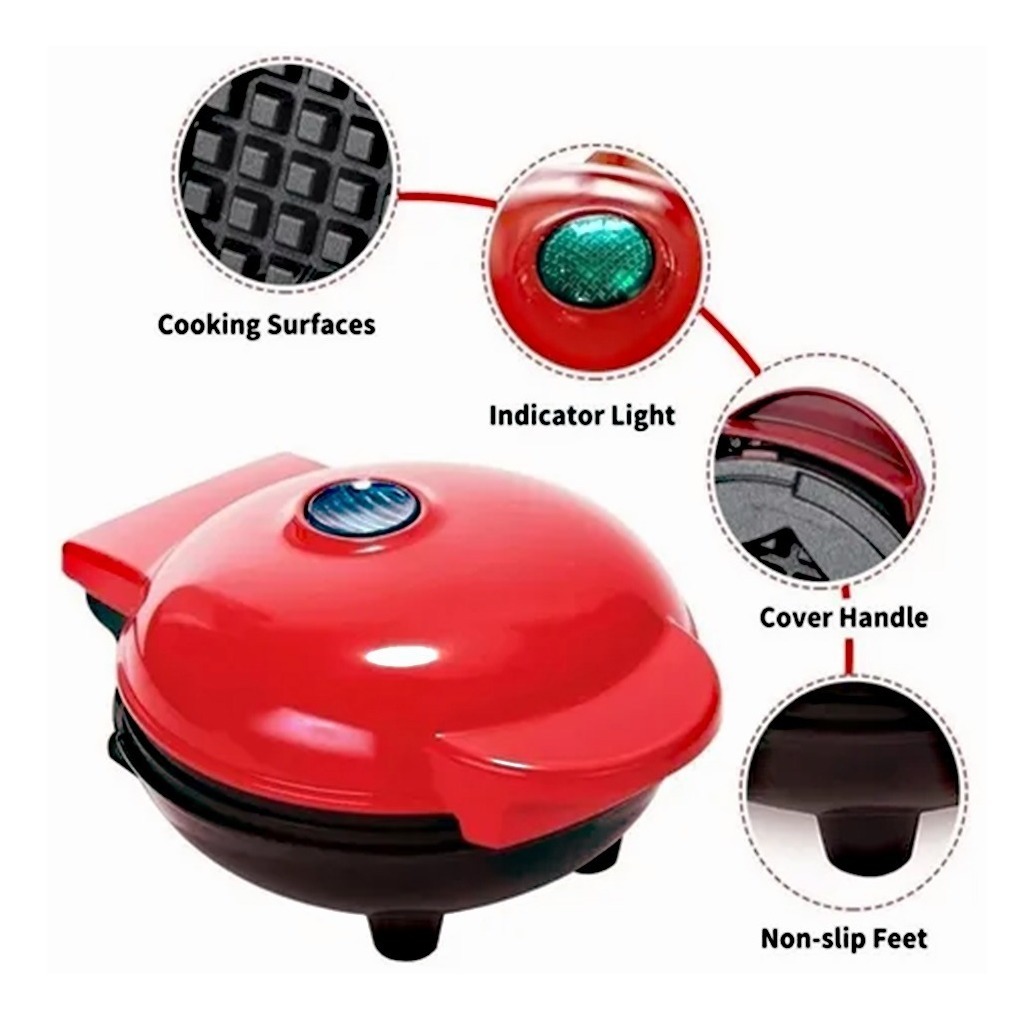 Maquina Waflera Eléctrica En Forma De Corazon