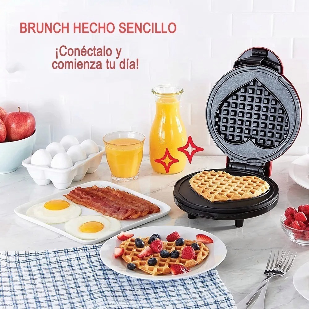 Maquina Waflera Eléctrica En Forma De Corazon