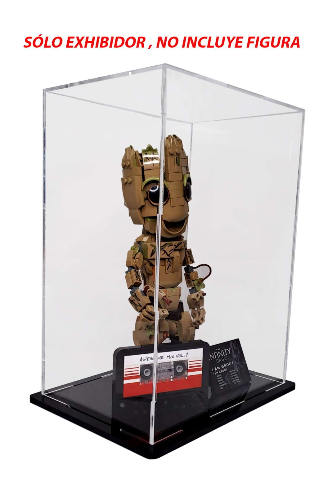 Exhibidor Protector Para Set Lego Marvel I Am Groot 76217