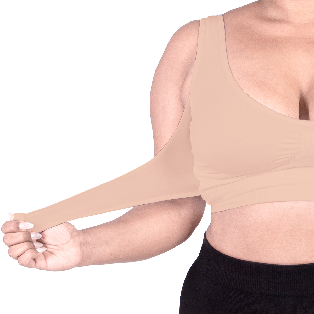 Brasier Push Up Sin Varillas Set de 3 piezas con soporte para busto y Control de rollos en laterales Passion Wear Bra elaborado en tejido Seamless