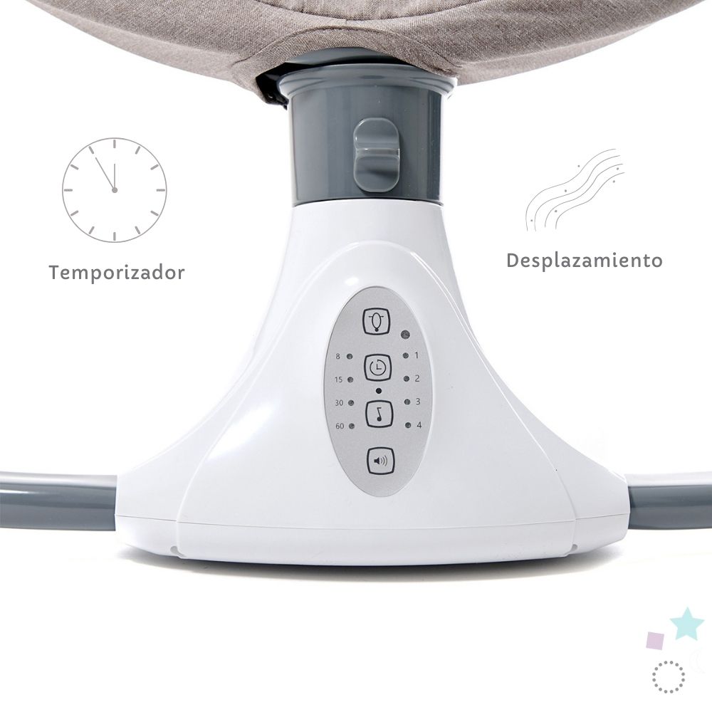 Columpio Mecedora Electrica Para Bebe Mosquitero Cuna Moises