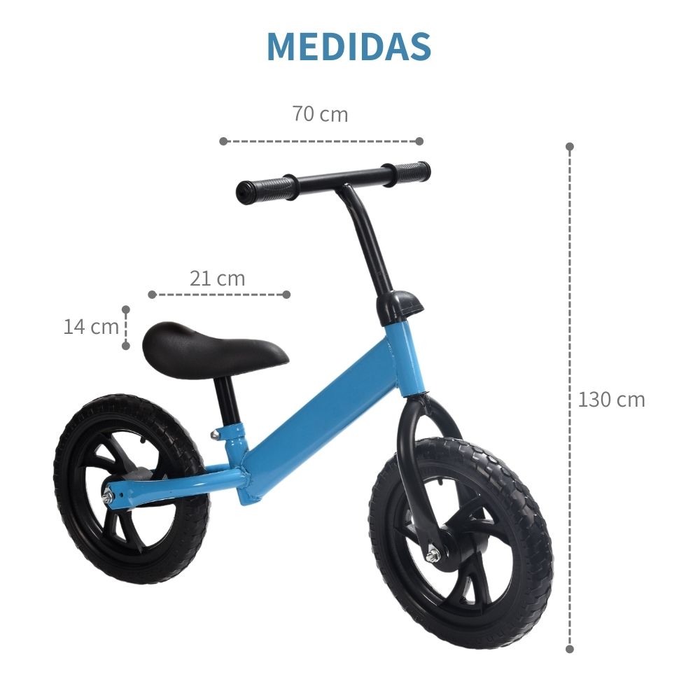 Bicicleta De Equilibrio Para Niños Ajustable Sin Pedales 