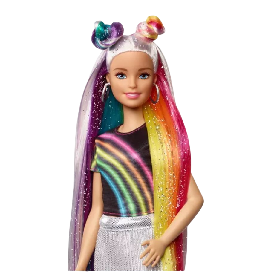 Muñeca Barbie Rainbow Sparkle Hair Doll Mattel Fxn96