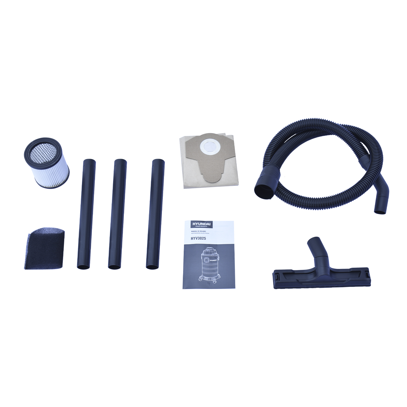 ASPIRADORA ELECTRICA 3 EN 1 HYUNDAI 2,500W CAPACIDAD 30 LITROS 110V/60HZ - HYV3025