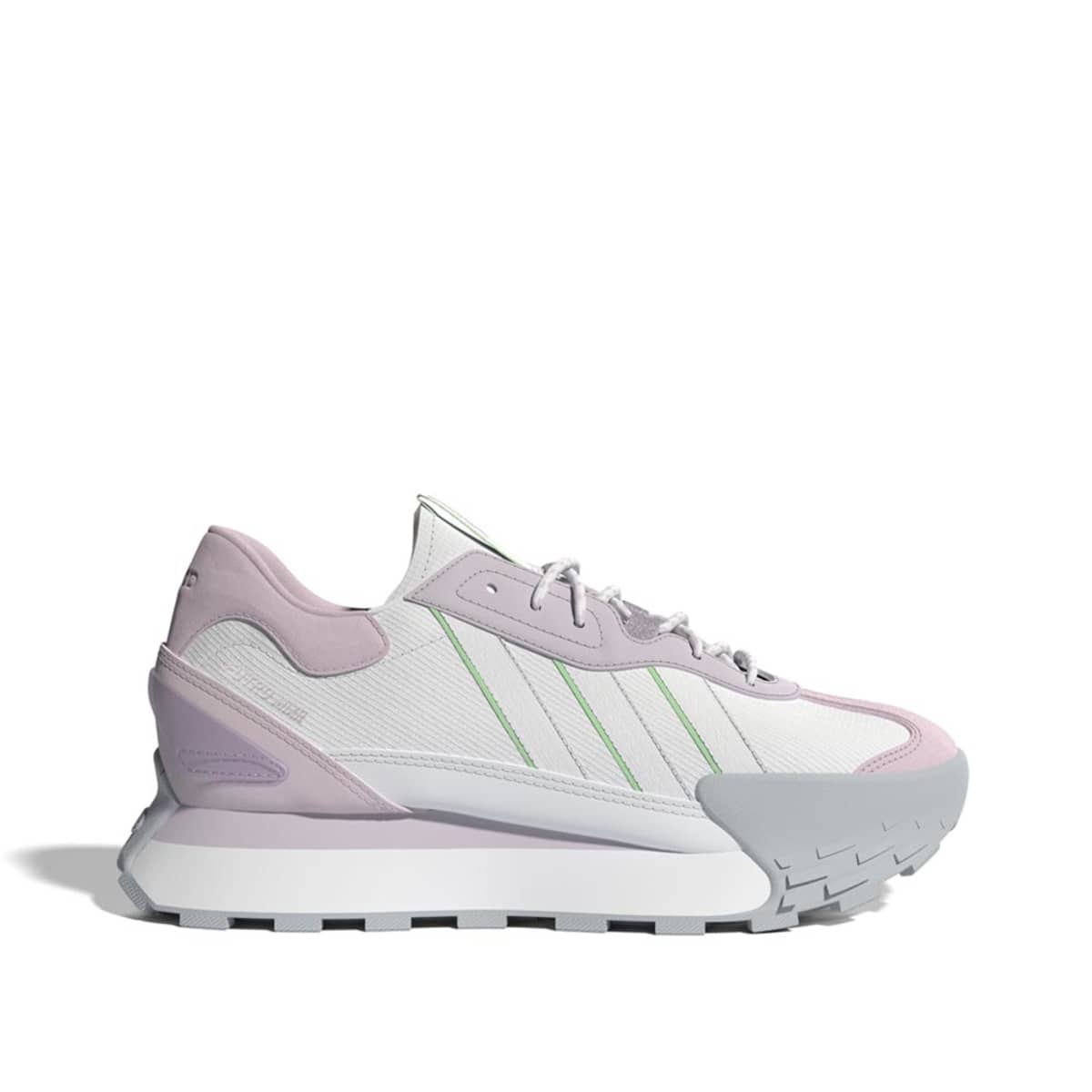 Tenis casual Adidas Futro Mixr W, color blanco, con tonos pastel, mod. 1059533