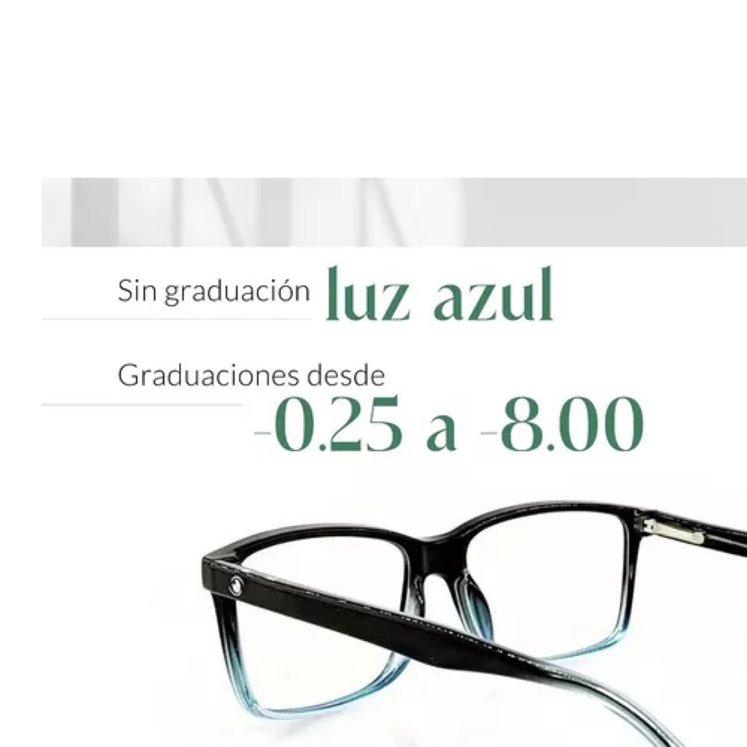 Lentes Graduados Con Micas Incluidas Para Miopia Oftalmicos