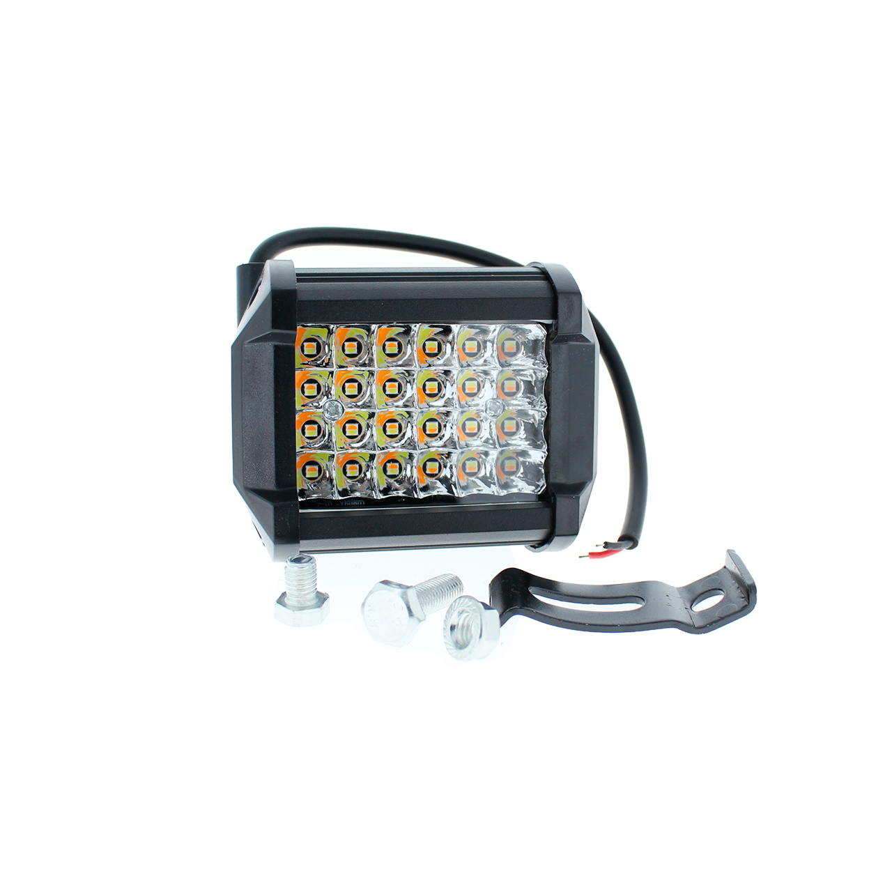 10 Par Faros 12 Led Dually Slim Bicolor Blanco Ambar Estrobo