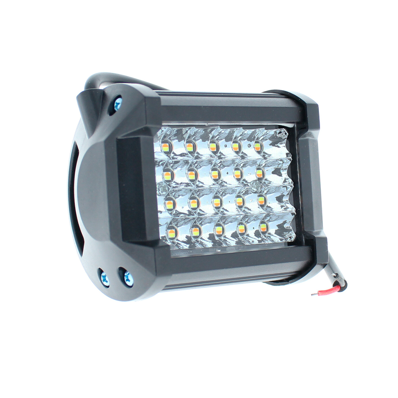 10 Par Faros 12 Led Dually Slim Bicolor Blanco Ambar Estrobo