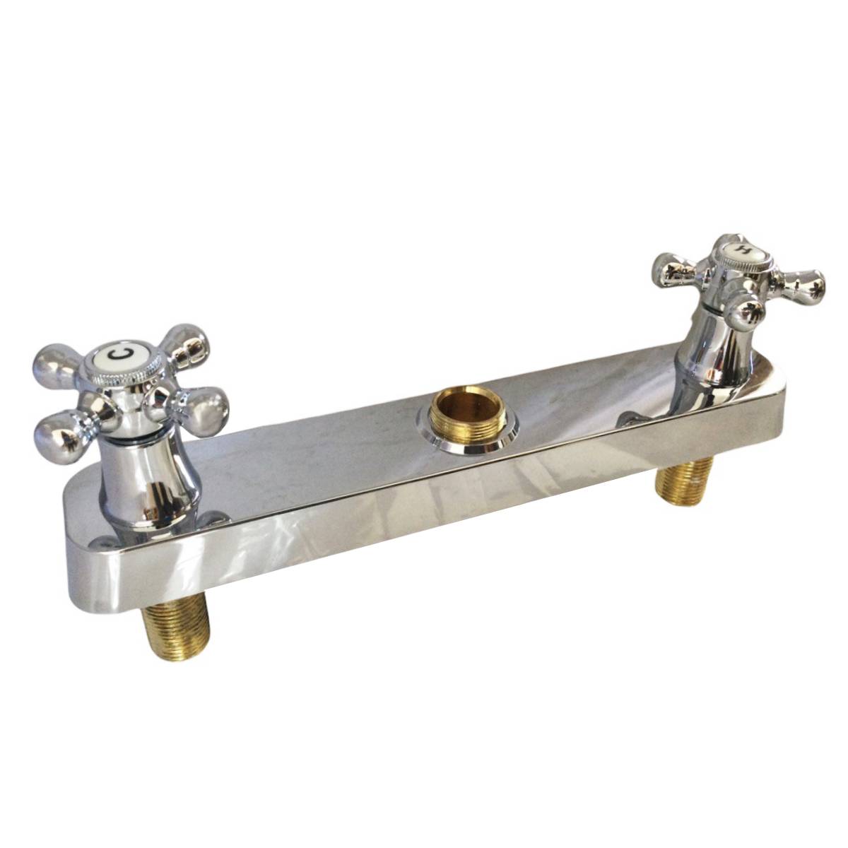 Mezcladora Para Fregadero Cuello Flexible Acero Inox Cuerpo Zinc 