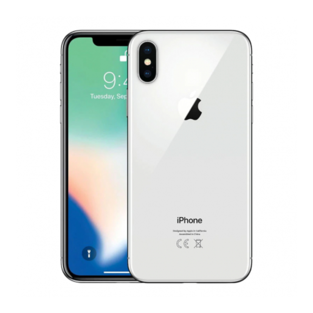 Celular Apple iPhone X 256gb Silver reacondicionado Grado C