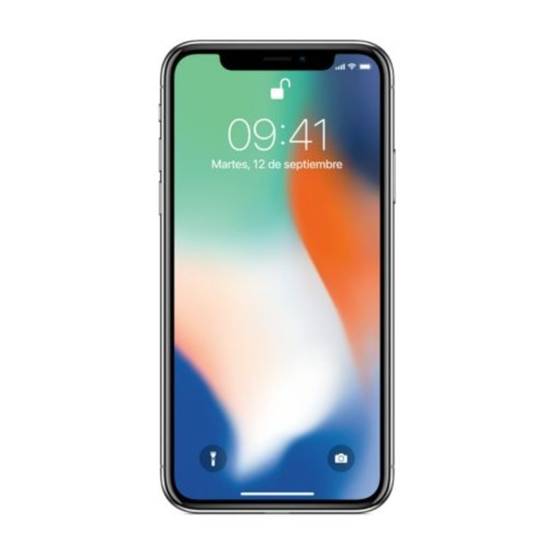 Celular Apple iPhone X 256gb Silver reacondicionado Grado C