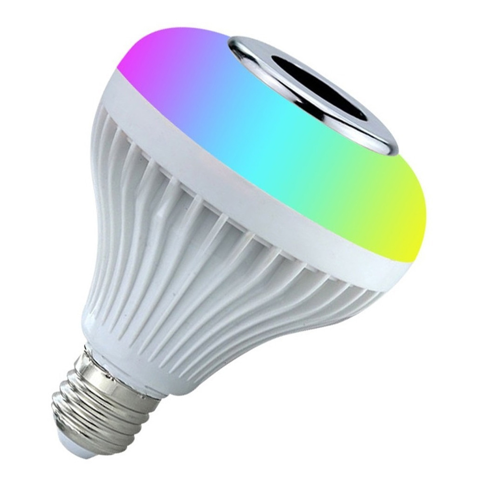 Bocina foco LED con cambio de colores..