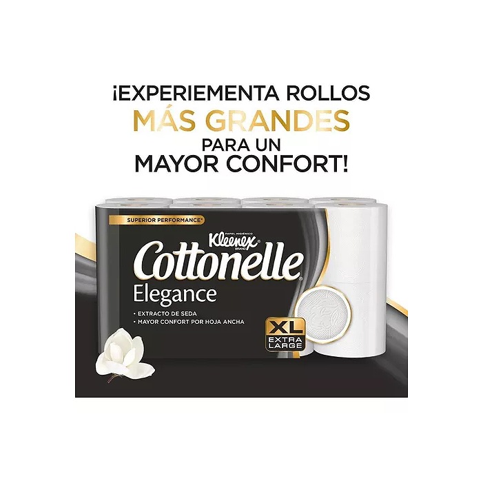 Papel Higiénico Kleenex Cottonelle Elegance 16 Rollos