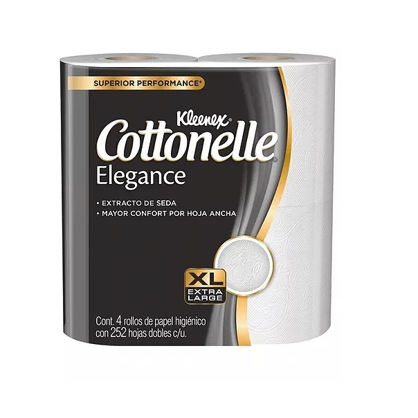 Papel Higiénico Kleenex Cottonelle Elegance 16 Rollos