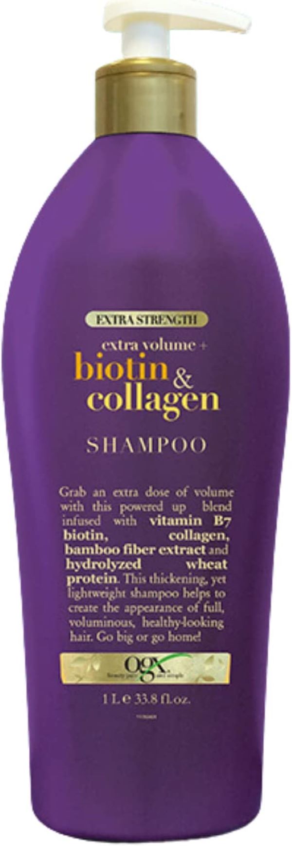 Shampoo para Cabello Organix 661242 con Biotina y Colágeno 1 Lt