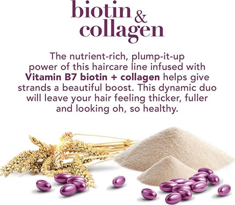 Shampoo para Cabello Organix 661242 con Biotina y Colágeno 1 Lt