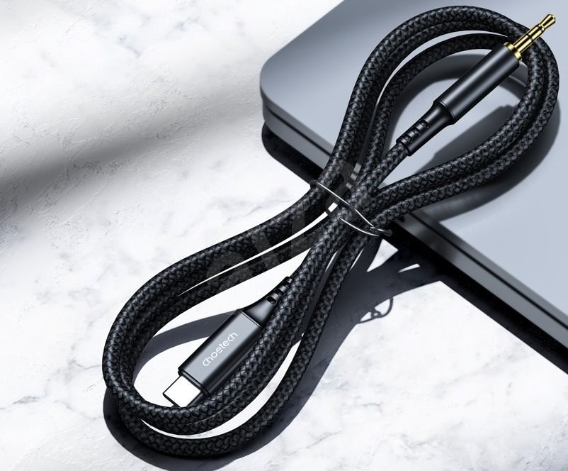 Cable Auxiliar a Tipo C con Chapado de Oro 2m .