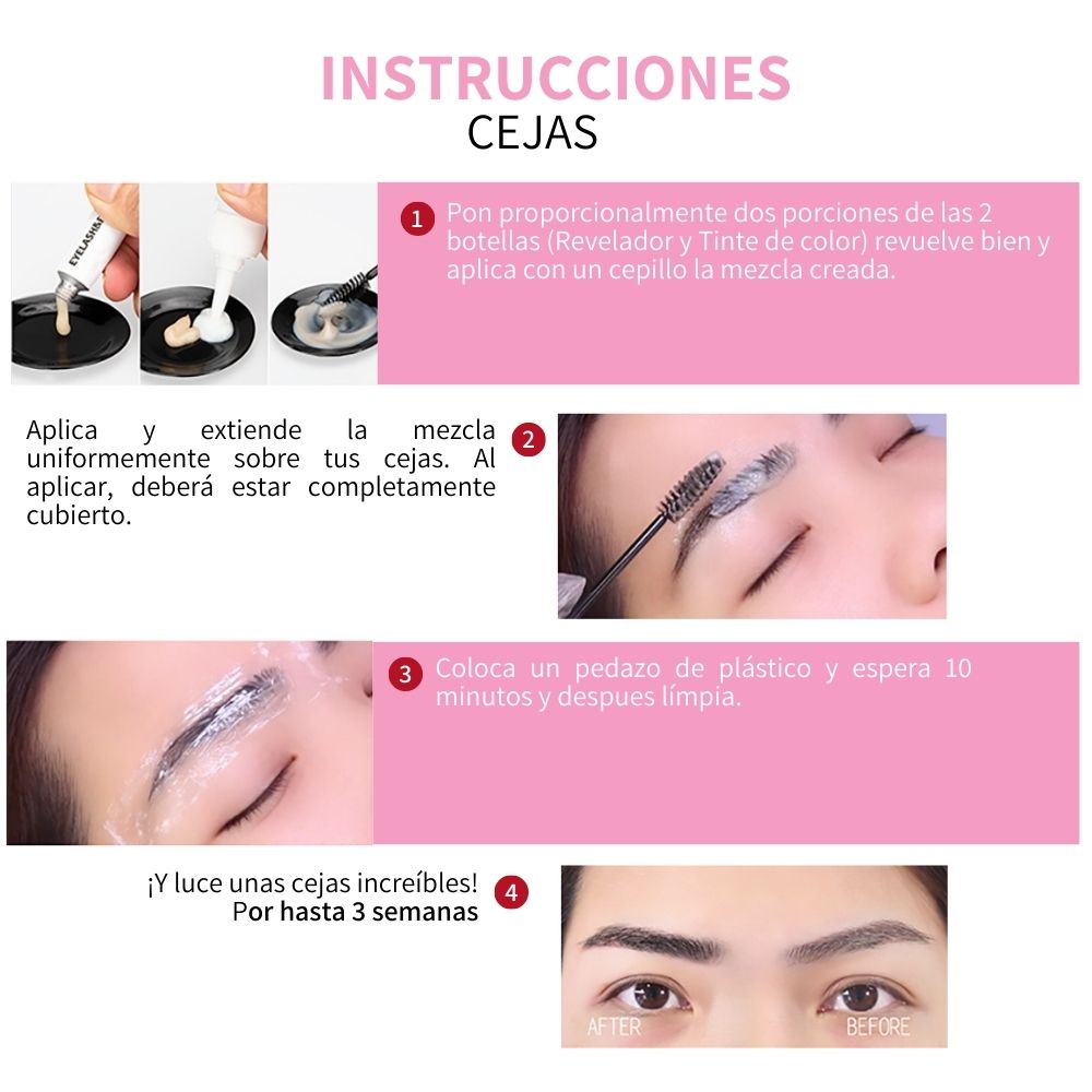 Kit Rizado Pestañas Lash Lift Pigmento Cejas Larga Duracion