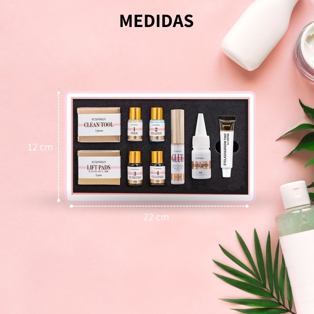 Kit Rizado Pestañas Lash Lift Pigmento Cejas Larga Duracion