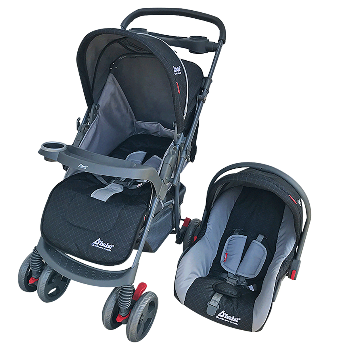 Carriola D`Bebe Travel System Star Baby Negro.
