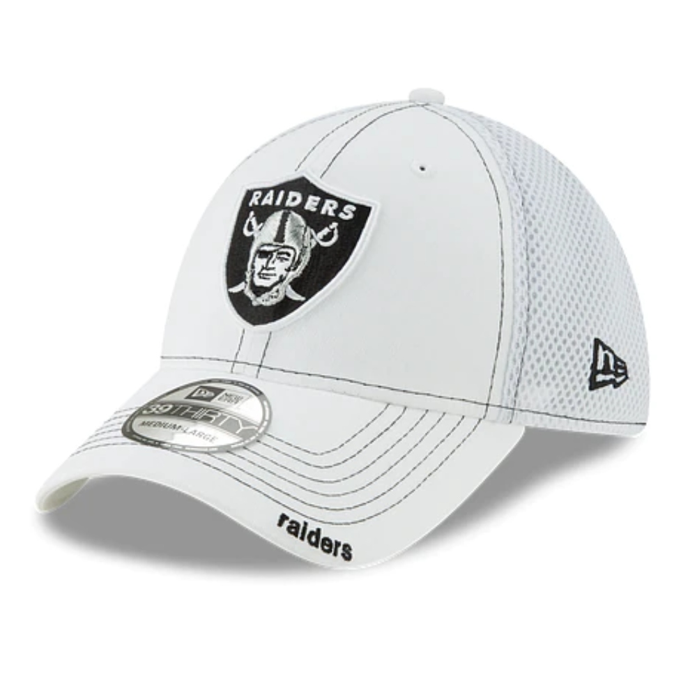 Gorra New Era 39thirty Raiders blanca 11859620