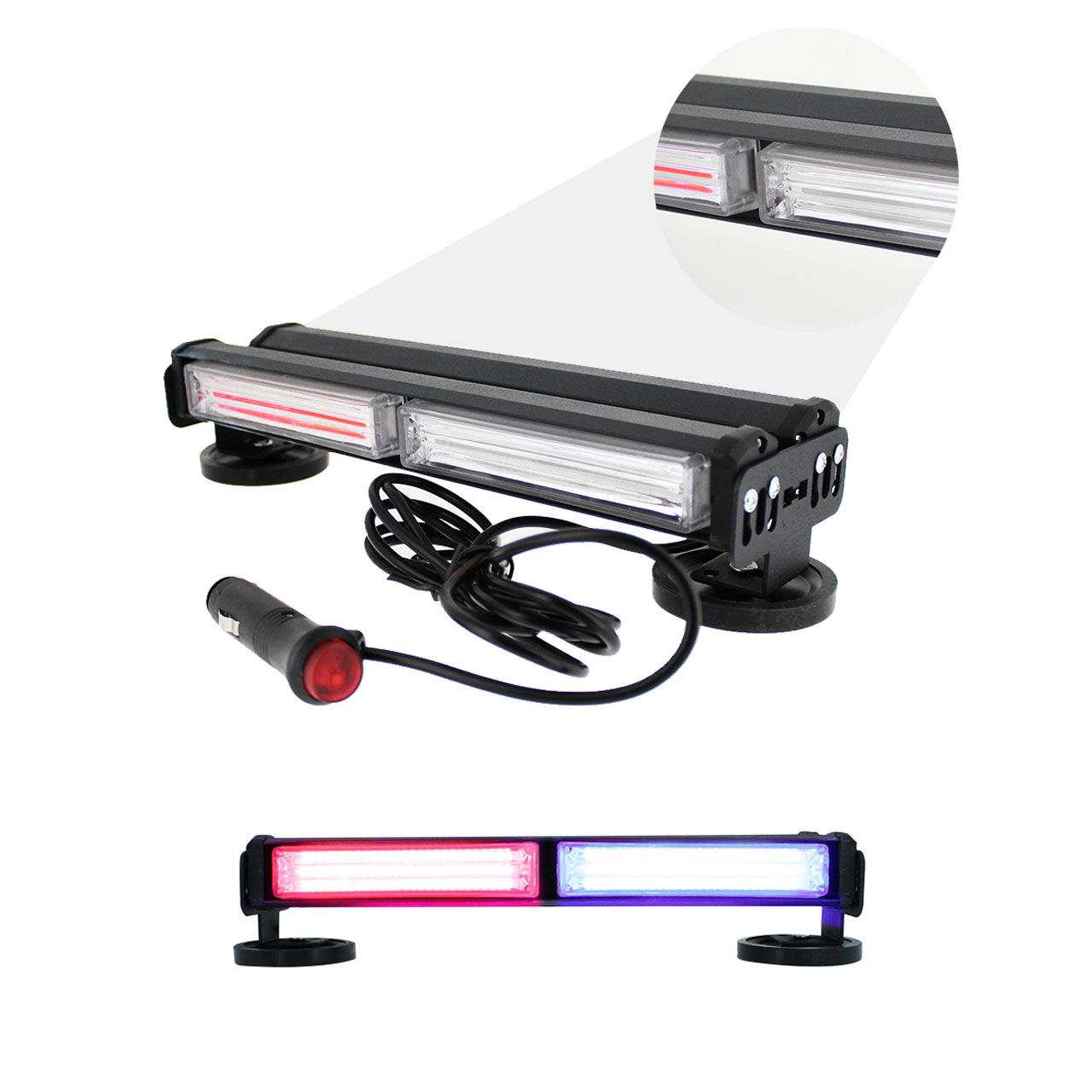 Torreta Codigo Estrobo Profesional Barra Led Cob Doble 40w