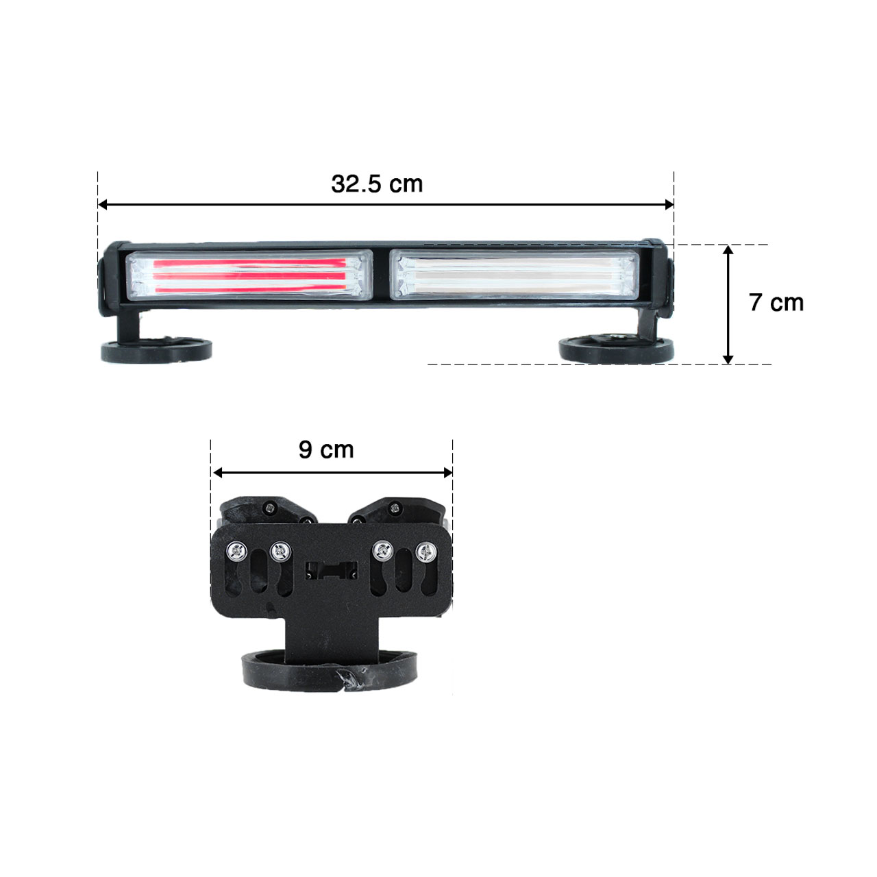 Torreta Codigo Estrobo Profesional Barra Led Cob Doble 40w