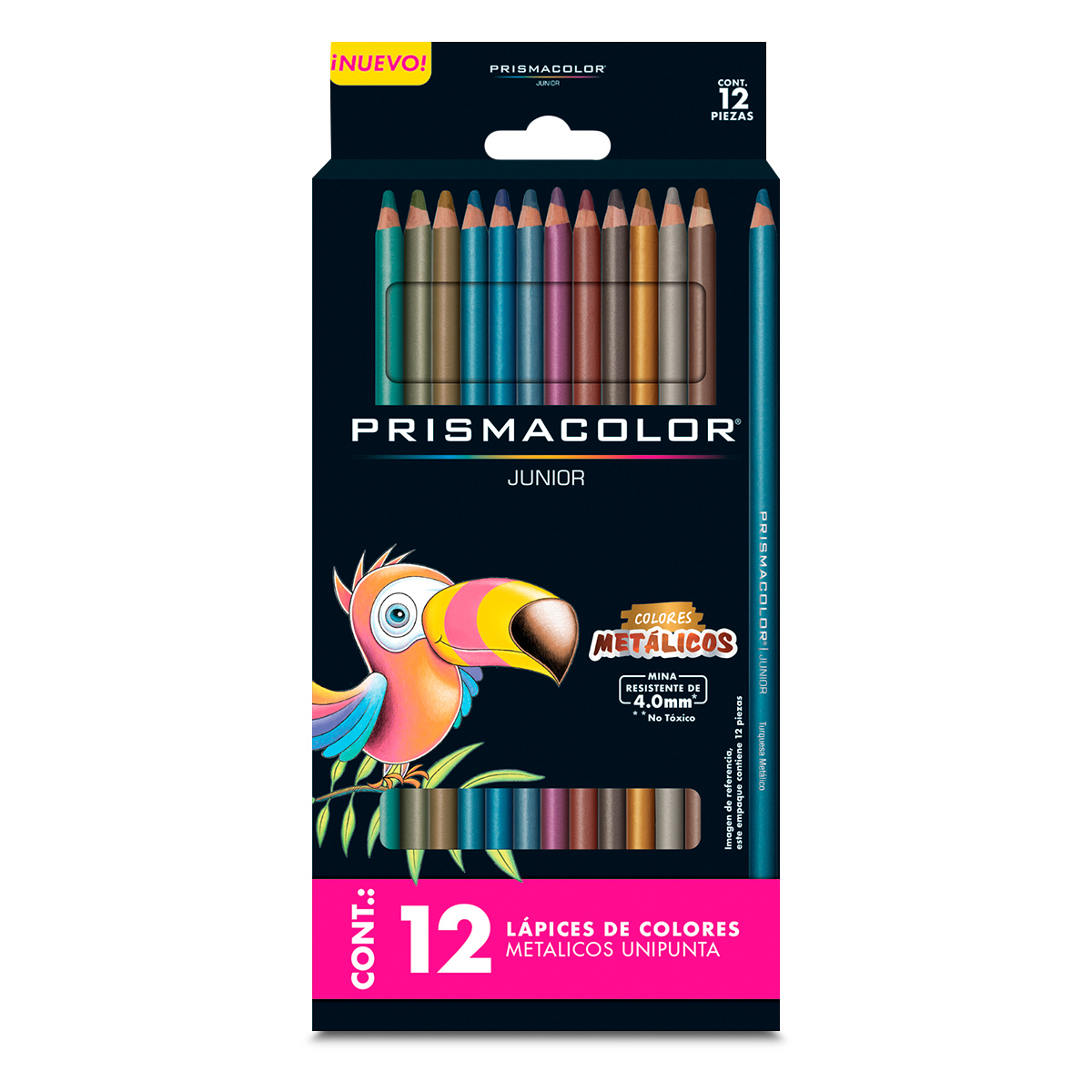 Colores Prismacolor Junior tonos metálicos 12 pzas Unipunta