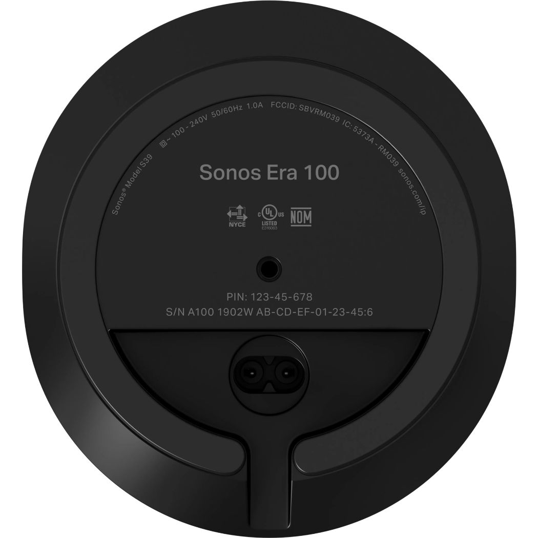 ocina Inteligente SONOS ERA 100-B Wi-fi/Alexa/Ethernet/Aux/Bluetooth