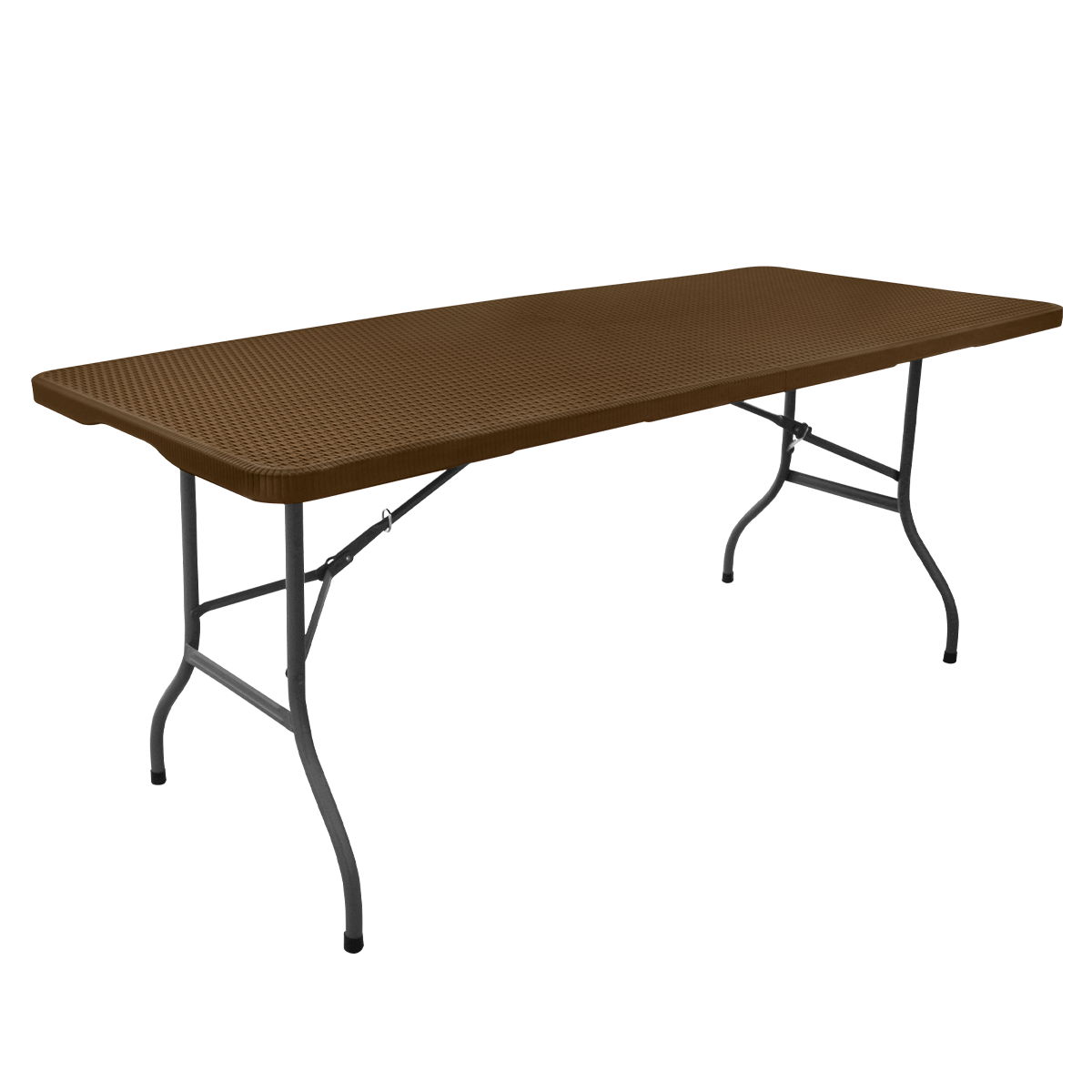 Linium Mesa Plegable 180 cm Plastico tipo Rattan para Banquetes