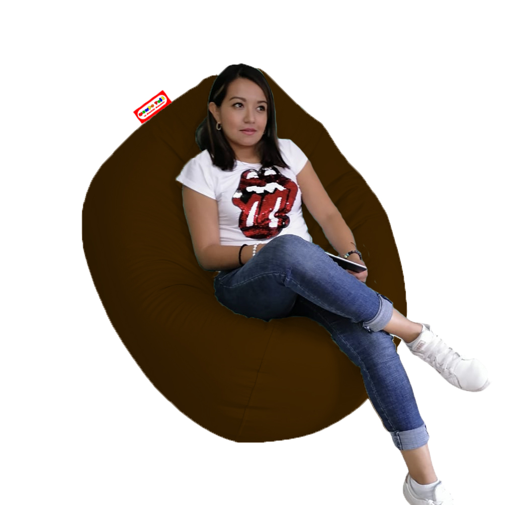 Sillón Puff Mundo Puff Pera Doble Colores Serios