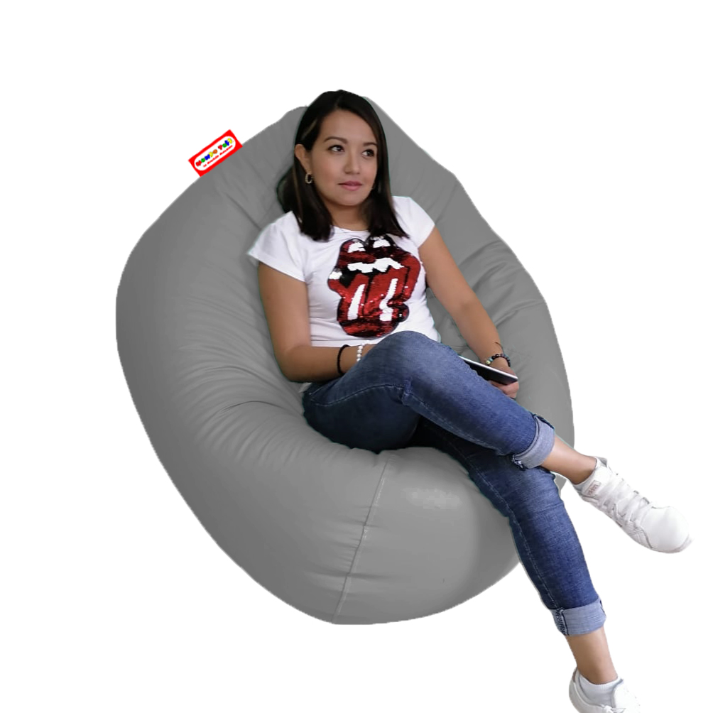 Sillón Puff Mundo Puff Pera Doble Colores Serios