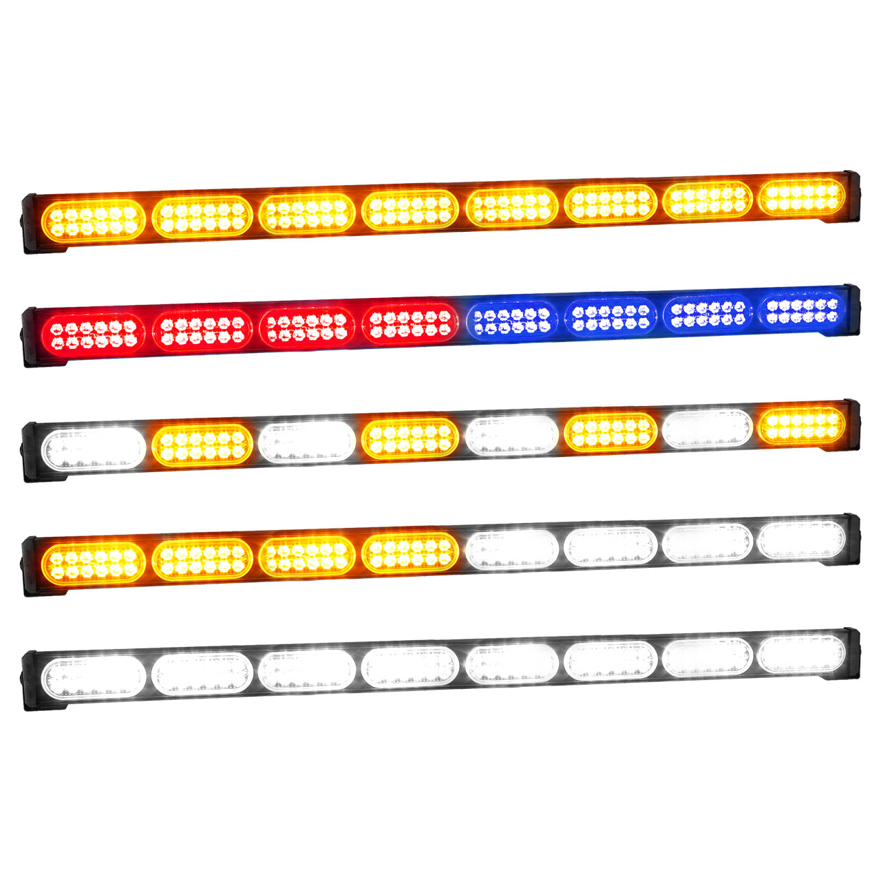 Barra Torreta 96 Led 8 Modulos 33 Pulgadas Policia 12-24v