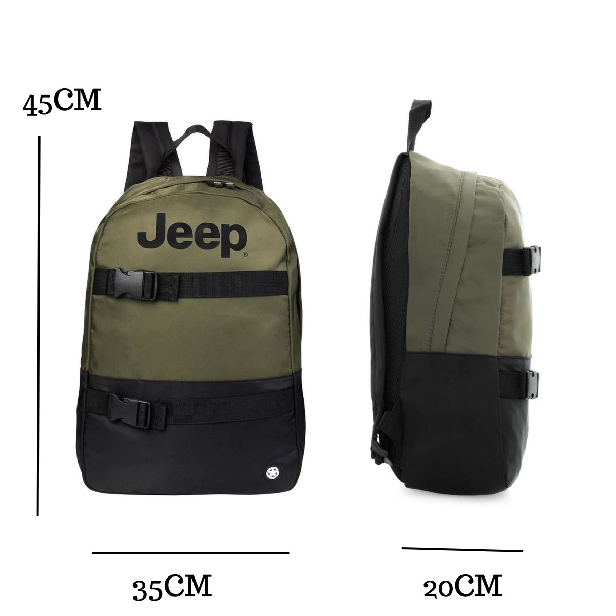 Mochila Impermeable Jeep Maleta Montaña Resistente Cat Original Viaje Backpack