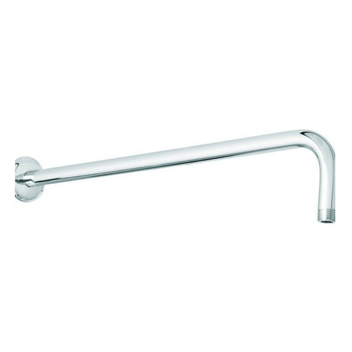 2 Regaderas Cuadradas Acero Inox 20cm Con Brazos Y Chaptones