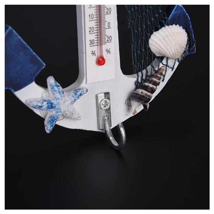 Accesorio náutico con termómetro MXNAV-001-11 1Pza 9,5x12cm Madera Decoración al Azar, NavTemp